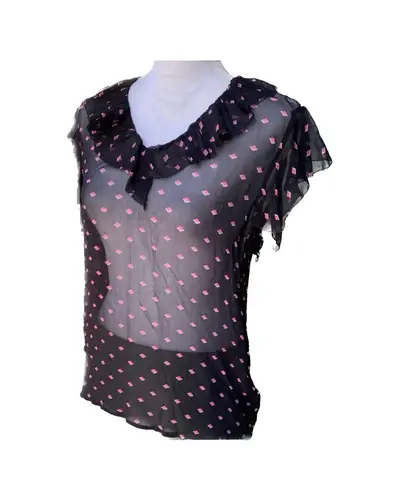 Levete Room LEVATE ROOM Chiffon Sheer Blouse