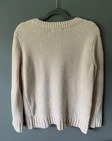 Orvis Cream Fuzzy Knit Sweater