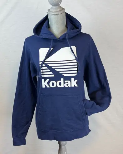 Kodak Hoodie Port & Company Pullover Retro Logo Film Photographer Sweatshirt Blue