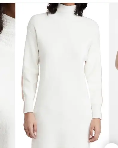 525 Cotton Color Block Dress in Chalk Multi Size Medium White