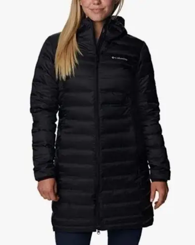 Columbia  Women's Lake 22 Down Long Hooded Jacket in Black Size XS Extra Small