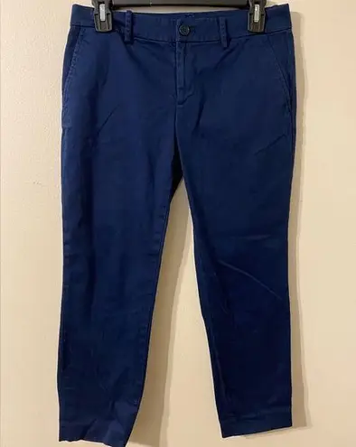 Ralph Lauren Womens LRL Lauren  Blue Slacks Dress Pants Ankle Cropped Size 2