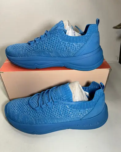 Easy Spirit Power Lace-Up Platform Sneakers Blue casual classic summer comfy