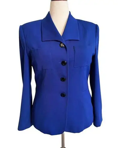 Jacqueline Ferrar Royal Blue Blazer Jacket Size 12