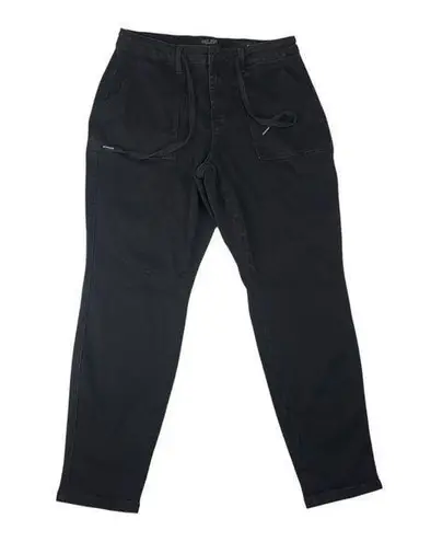 Judy Blue women's size 14 W Denim Joggers Black Relaxed Fit jeans