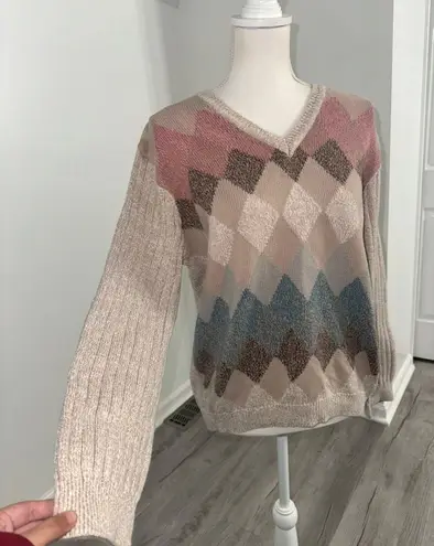 IZOD Vintage Multicolored Argyle Sweater