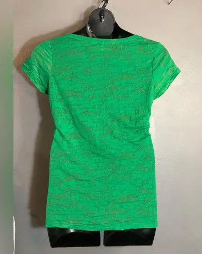 Splash green burnout tshirt