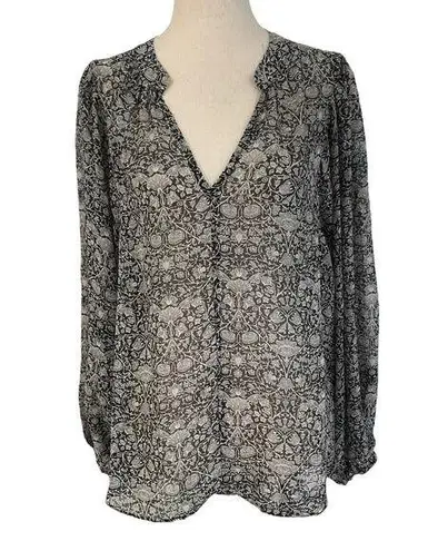 Grade & Gather Black Balloon Sleeve Long Sleeves Top Women's Size Large | 43-16