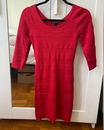 Mango  Red Bodycon dress Size XS