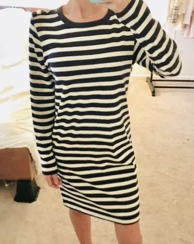 Joe Fresh NWT navy striped shift dress