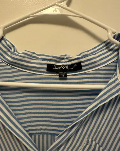 Velvet Heart Striped Shirt Blouse