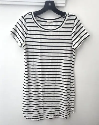 Heart & Hips Striped T-Shirt Dress Women's M/L Cotton Stretch Basic Travel Academia Preppy