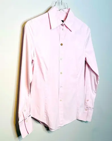 Paul Smith Pink Cotton Button Down Dress Shirt Blouse Size 42