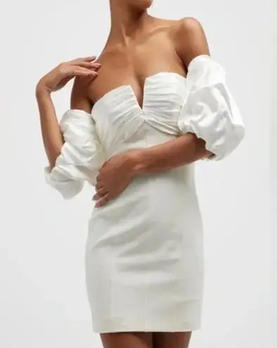 Cinq à Sept Teo Mini Dress White Size 6 NWT