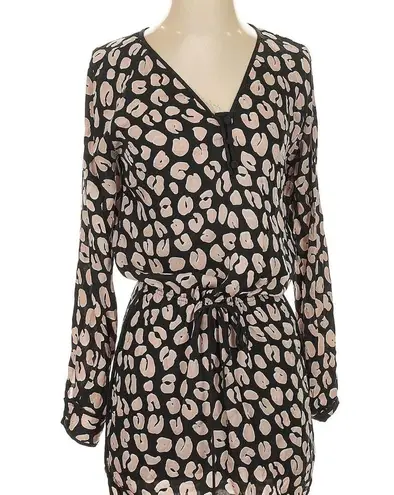 Veronica Beard Leopard Print Dress size 0 Silk