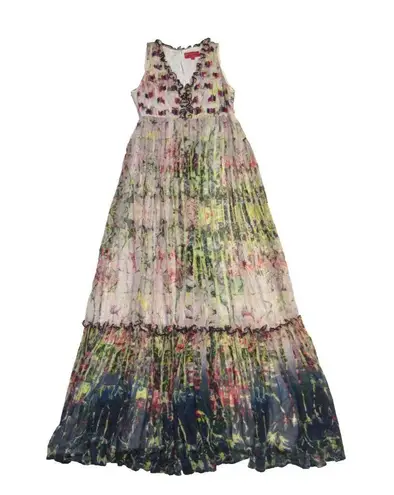 NWT Anthropologie Bhanuni by Jyoti Cydney Carson Beaded Sleeveless Maxi Dress 0