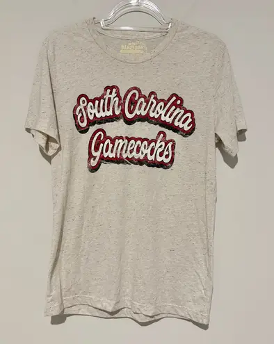 Barefoot Campus Outfitters South Carolina Gamecocks Shirt Speckled Cream Medium