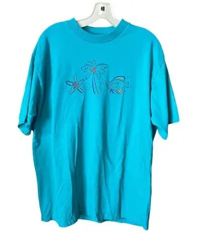 Vintage Kedsco made in USA 100% cotton size XL tee shirt. Blue