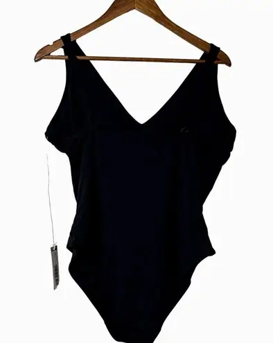 Everlane  Swimsuit Women’s XL NWT Renew V-Neck One Piece Resort Wear Black