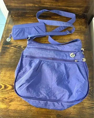 Travelon Purple/Blue Crossbody And Wallet