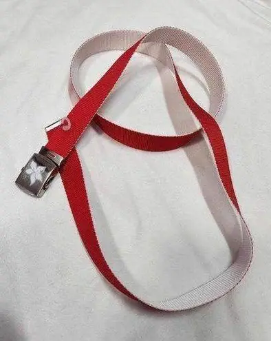 Unisex Sporty Red Slider Belt Size 62”