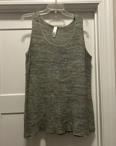Green Brown Tight Knit Sweater Tank top Sleeveless Top Plus Size 1X Lightweight