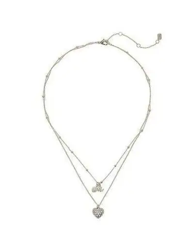 Ralph Lauren  Heart LRL Pearl 2 Row Necklace in Gold MSRP $58 NWT