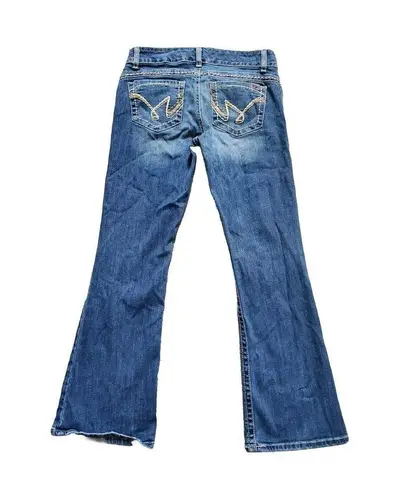 Cruel Denim Jeans Mackenna Women 7L Thick Stitch Low Rise Boot Cut Western EUC Blue Size 30