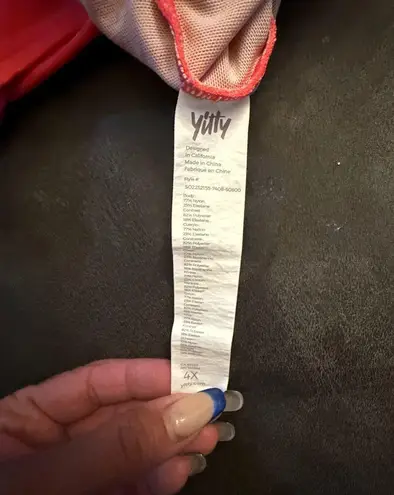 YITTY Athletic Sports Bra and High Waist Shorts Set Workout Gym Running Yoga Set