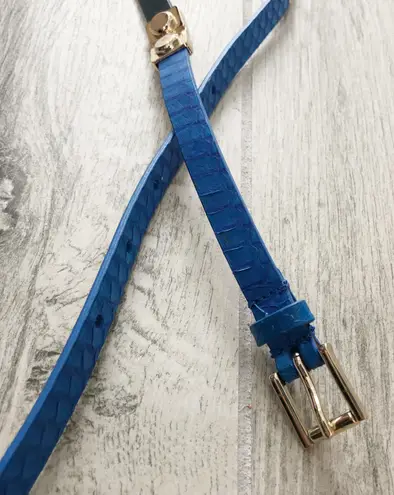 J.Crew  Leather Color Block Skinny Belt 