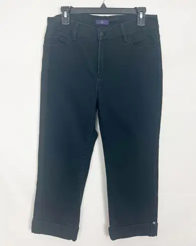 NYDJ High Rise Capri Black Jeans Size 8