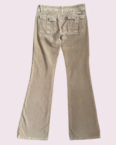 Just USA Y2K 2000’s Khaki Tan Preppy Low Rise Corduroy Casual Straight Leg Pants