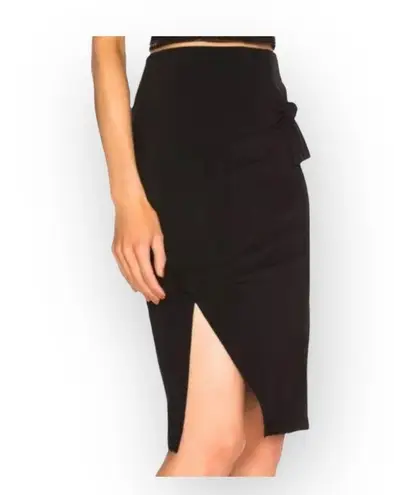 Helmut Lang new ♌︎ Slinky Sexy Knot Mini Skirt ♌︎ Black Stretch Jersey ♌︎ Large