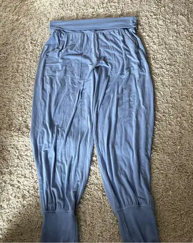 Aerie  light blue soft and cozy flowy joggers size large