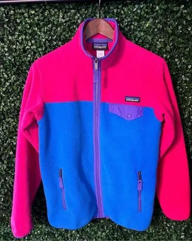 Patagonia  Blue,Pink, and Purple Full Zip Synchilla Size XS