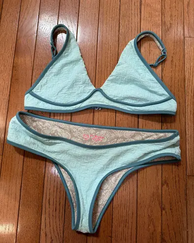 FP Beach FreePeople swim light blue bikini