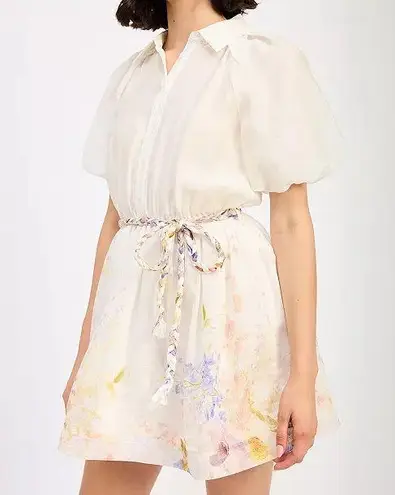 En Saison Taylorann Mini Dress – Ivory Violet Orange – Size M – NWT White Size M