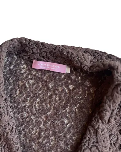 Vintage Luca D’altieri Button Up Lace Blouse Purple Size XS