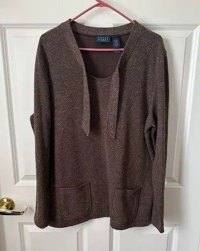 CRAZY HORSE Brown Sweater Size L