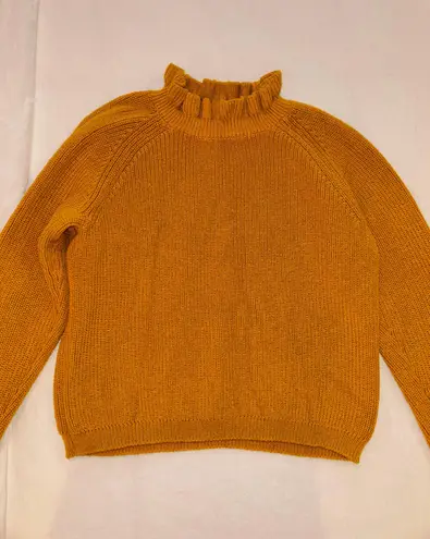 H&M Knit Sweater with Ruffle Trim