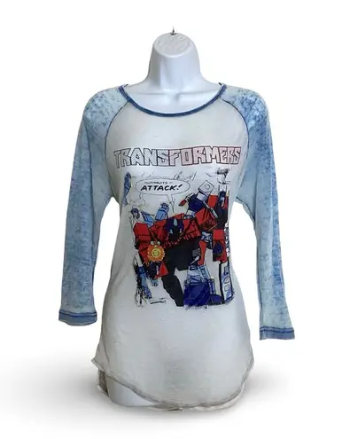 Transformers Long Sleeve Sheer Tee White Size undefined