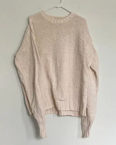 Basix Oversized Sweater White Size L