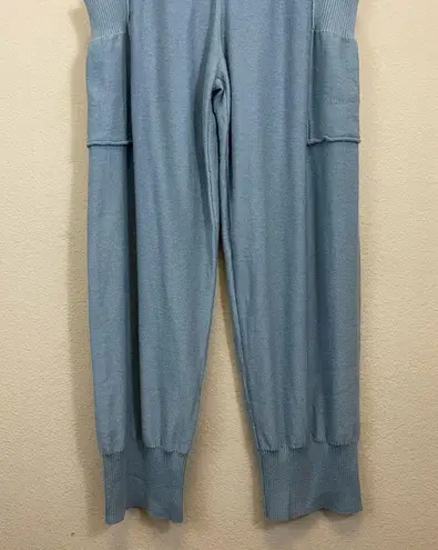 Free People  Snuggle Season Joggers Riverspell Blue Size M