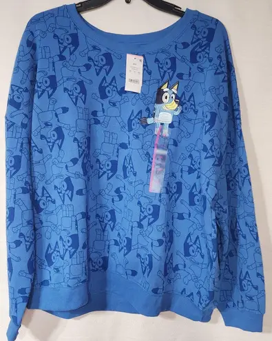 Bluey blue sweatshirt women's XXL