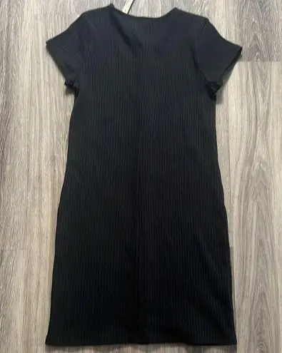 Madewell Ribbed Button Down Dress medium