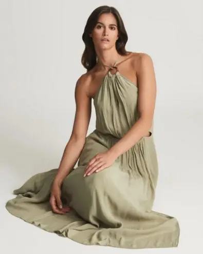 Reiss ππ Marta Resortwear Midi Dress ~ Khaki US 10 NWT