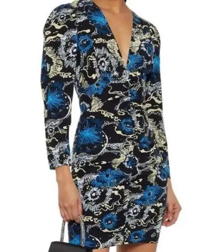 A.L.C. Roxy Silk Minidress Long Sleeves Size 0 NWT $550