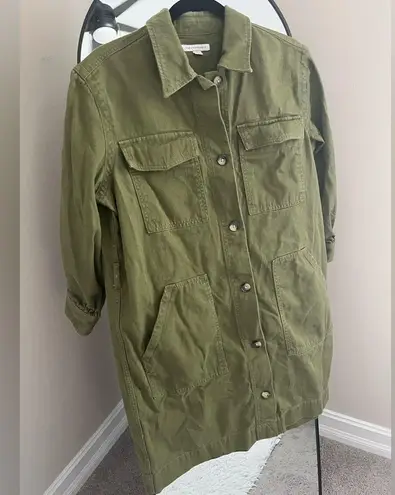 Free Assembly Olive Green Denim Dress Size 8