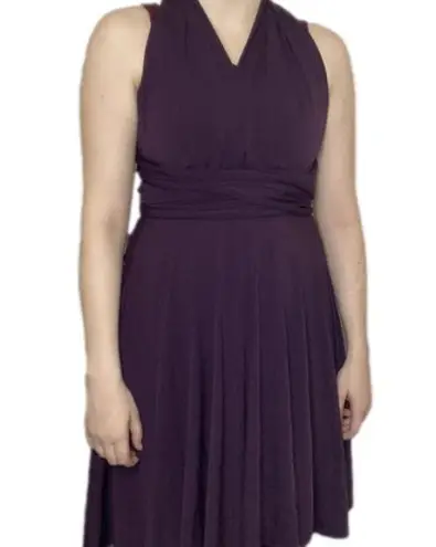 infinity Eggplant purple  transformer dress knee length