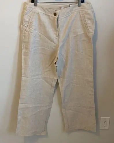 Chicos’s The Ultimate Fit Linen Pants Semi Natural Size undefined